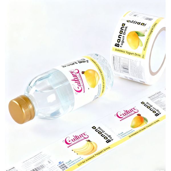 Custom Waterproof Adhesive Personalized Juice Bottle Waterproof Packaging Label Vitamin Enhanced Water Label