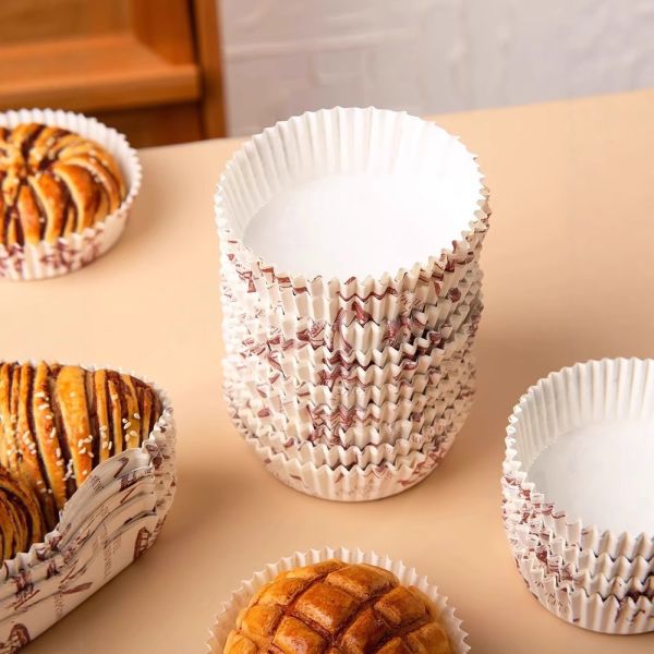 Disposable Baking Cake Paper Cups, Oil-Resistant Muffin Liners for Home Baking Custom Designs