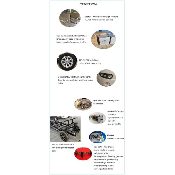 R12 Vacuum Tire Light Weight Electric Patrol Car With Rear LED Screen