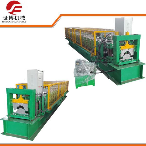 Quality PLC Control Steel Stud Roll Forming Machine For Making Aluminum Metal Ridge Cap for sale