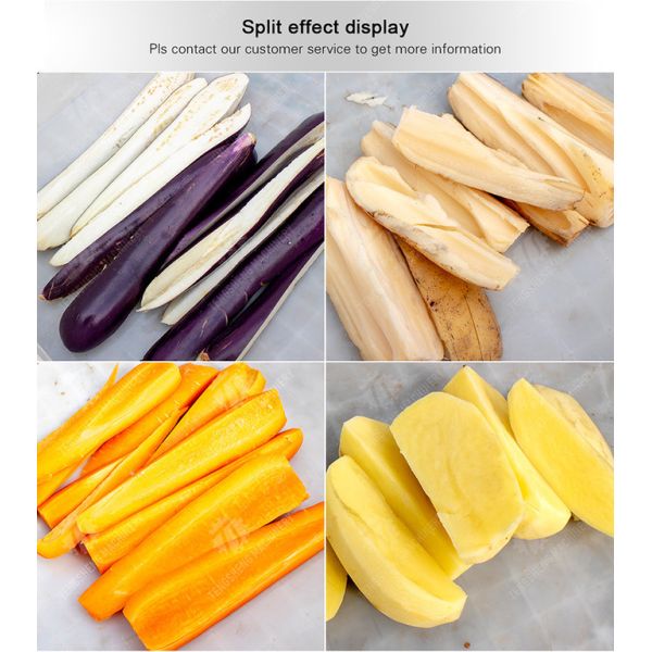 0.75KW 380V Multifunctional cantaloupe and wax gourd peeler Peeling and flapping machine