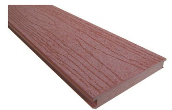 Quality Coffee / Red Wood Outside WPC Solid Deck By Plastic Clip Installation High Impact Resistant for sale