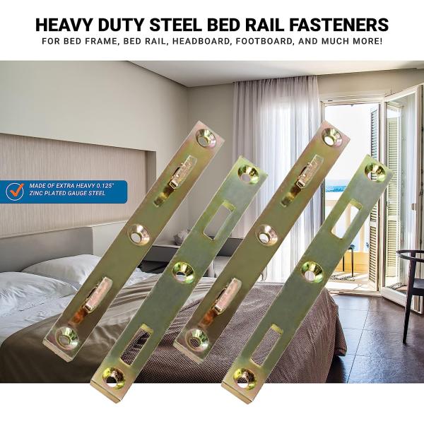 Galvanized Sheet Metal Bed Frame Connecting Bracket for 2mm Thick Bed Sheet Fasteners