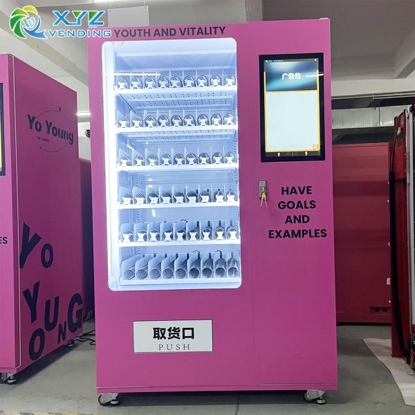 Customized Full Sticker Design Spiral 21.5 Inch Touch Screen Lashes Beauty Vending Machine