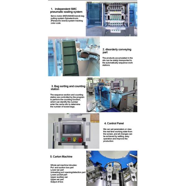 Liquid / Granule Ketchup Sachet Packing Line Machine Automatic Multi Lane