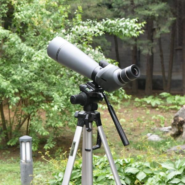 Outdoor ED Waterproof Spotting Scope with ED Lens and Two Focus Wheels Zoom 20-60x80