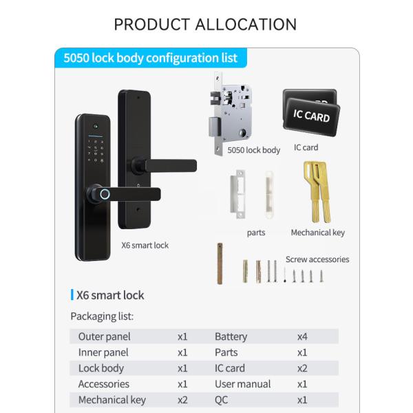Compatible Smart Camera Door Lock Antique Copper Outdoor Smart Lock