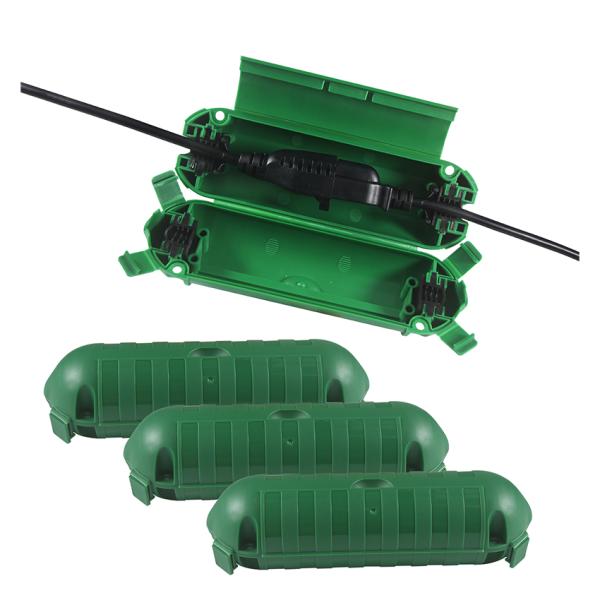 Black Reel Angle Connector H05vv F Plug Iec C13 Iecc14 Male To Female Y Splitter Cable Power Extension Cord