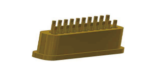 Glass Sintered Sealed J30J Micro-D Connector with 3A Rated Current for Aeronautics and Astronautics and Aerospace Applications