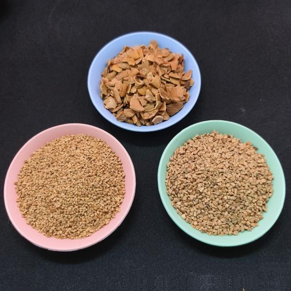 Crushed Walnut Shell Grit Blast Media 12# 1.7 - 2.0 mm for Sandblasting
