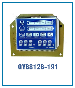 Yellow Green Solar Charger LCD Display for Inverter Display Mode 1/3 Bias Mini 7 Segment LCD Module within 50C