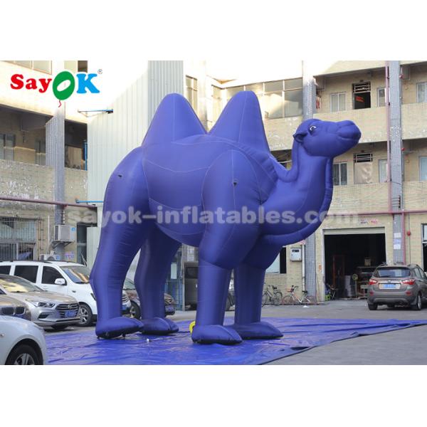 Inflatable Animal Balloons Dark Blue Inflatable Cartoon Characters For Outdoor Advertisement / Giant Inflatable Camel