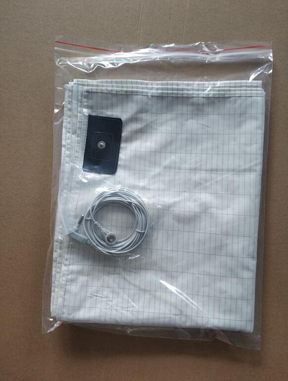 Grounding Bed Sheets 5% Silver King Queen Flat Sheet for Earthing Factory Made Has 4.5M Ground Cord + Plug Adapter
