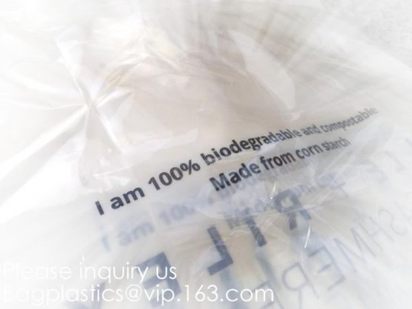 Bio degradable corn starch PLA Slider Zipper Bags, Compost Slider zipper bags, Eco Friendly zipper sldier, Biodegradable
