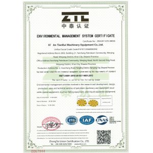 Xian TianRui Petroleum Machinery Equipment Co., Ltd. Certifications