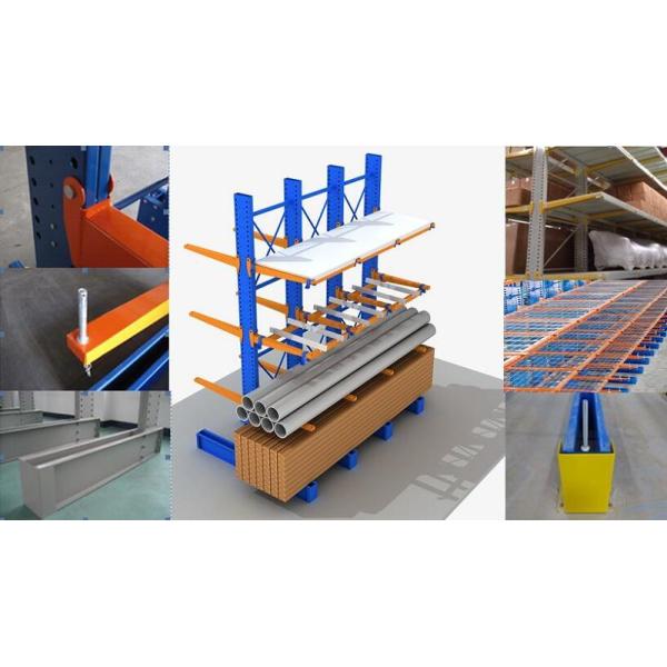 500-5000kg Industrial Cantilever Racking System Custom Arm Length Modular Design