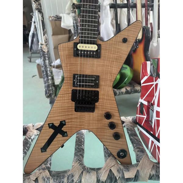 Custom Flamed Maple Top Washburn Dean Dimebag Darrell Electric Guitar Rosewood Fingerboard Irregular Shape Body Guitar