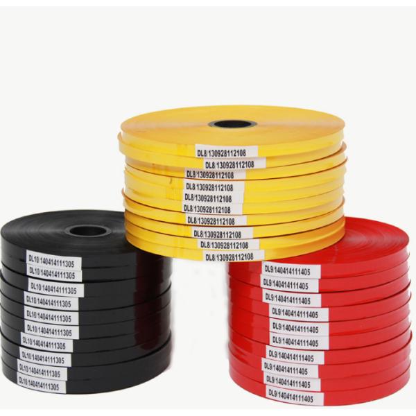 9mm*1000m / 10mm1000m Date Code on Cables and Rubber Items Hot Coding Ribbon for Cable Line DL52 Cable marking tape