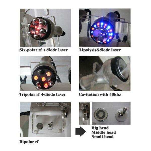 Cavitation vacuum monopolar RF slimming machine and cellulite treatment machine