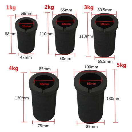 1.85g/cm3 Bulk Density Carbon Crucible for Sintering Advatange Good Wear Resistance