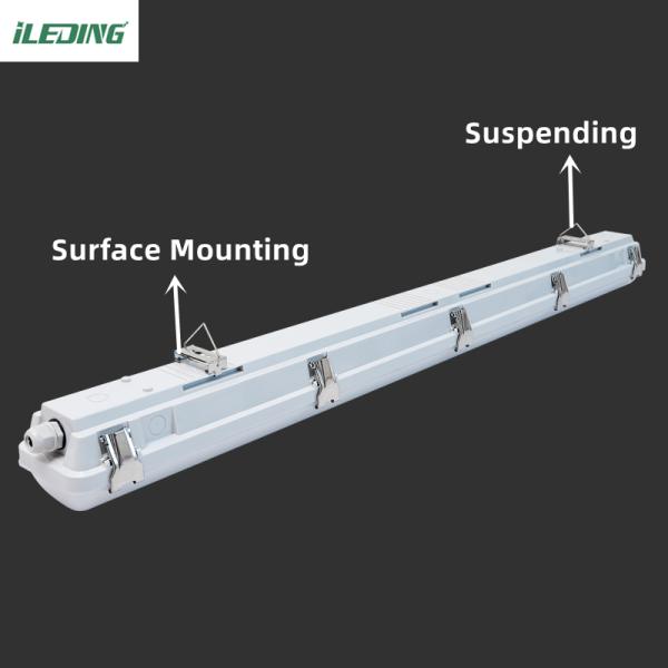 AC 110V Parking LED Tube Vapor Tight Luminaire 4FT IP66 LED Waterproof lighting Tri-proof Light