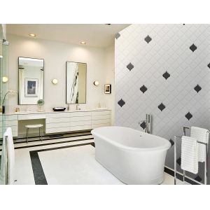 Wholesale 250x270mm Lantern Glass Mosaic Tile Matt Finish 6mm Thick from china suppliers