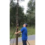 10m manual crank lifting telescopic mast-aluminum materials-telescoping mast