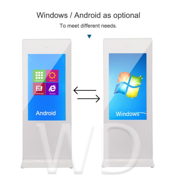 High Definition 16:9 Indoor Menu Boards , Indoor Digital Signage With Webcam