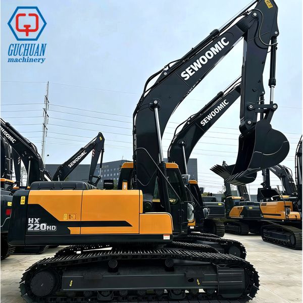 HX220HD Fuel Efficient Crawler Excavator With Advanced Hydraulic System For Earthmoving Mining