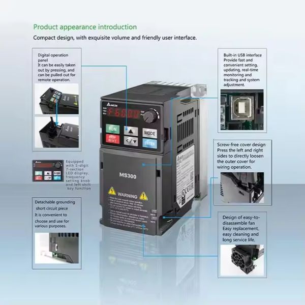 Customized 15KW 380V Three-Phase Variable Frequency Drive VFD Frequency Converter for Industrial Machinery