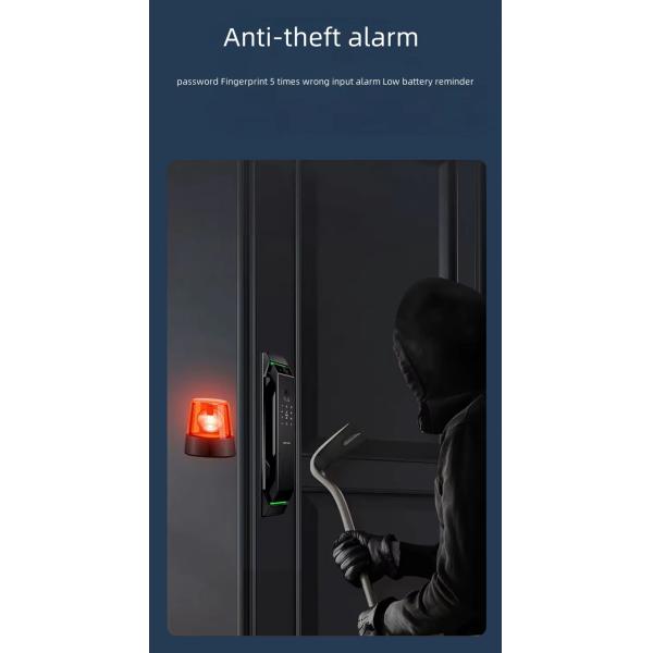 Tuya Automatic Biometric Lock IC Card Wifi App Unlock Smart Home Security Lock