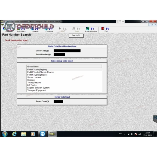 TruckCom Toyota BT For Toyota BT EMS CAN Suite Service Communication Interface ARM7 Forklift Truck Diagnostic Tool