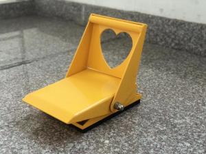 Wholesale Striking Yellow Foldable Anti Theft Wheel Lock Love Shaped from china suppliers