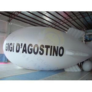 Wholesale Huge Inflatable Zeppelin Air Balloon White Elastic UV Protected Printing from china suppliers