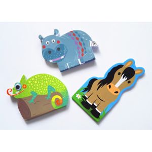 Wholesale Promotional Custom Sticky Notes Animal Shaped Glossy Art Paper Cover Post It Sticky Notes from china suppliers