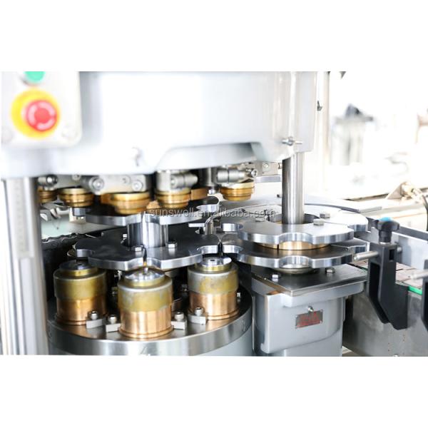 250ml Liquid Beer Sparking Wine Carbonated Filling Capping Machine SUS304