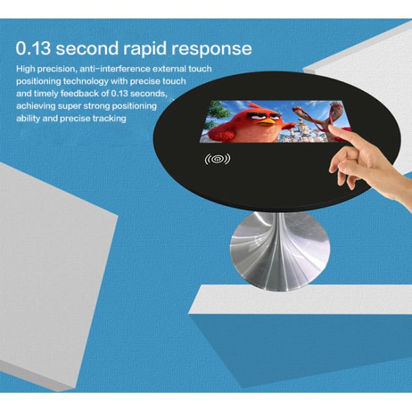 21.5 inch Waterproof school and office bar design lcd kiosk interactive touch screen table