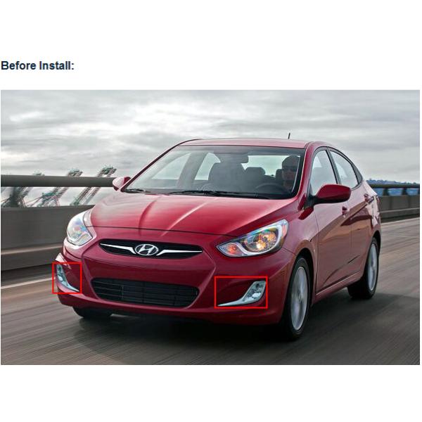 Hyundai Accent DRL LED Daytime driving Lights Car daylight for sale