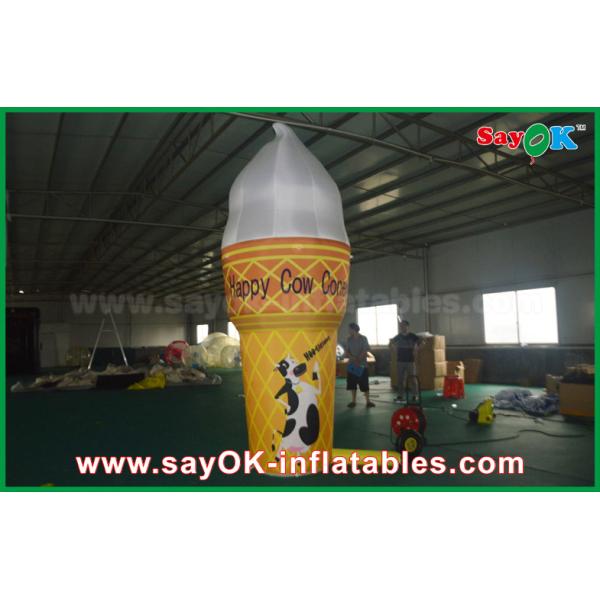 3m Height Full Print Customized Inflatable Ice Cream For Advertising