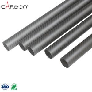 China 200 Finish Matte/Glossy ZhongShan Carbon 3K Carbon Fiber Tube for Vaccum Gutter Cleaning on sale