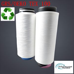 Wholesale Full Dull GRS Polyester Filament Bright POY Yarn 30-600D 36-576F from china suppliers