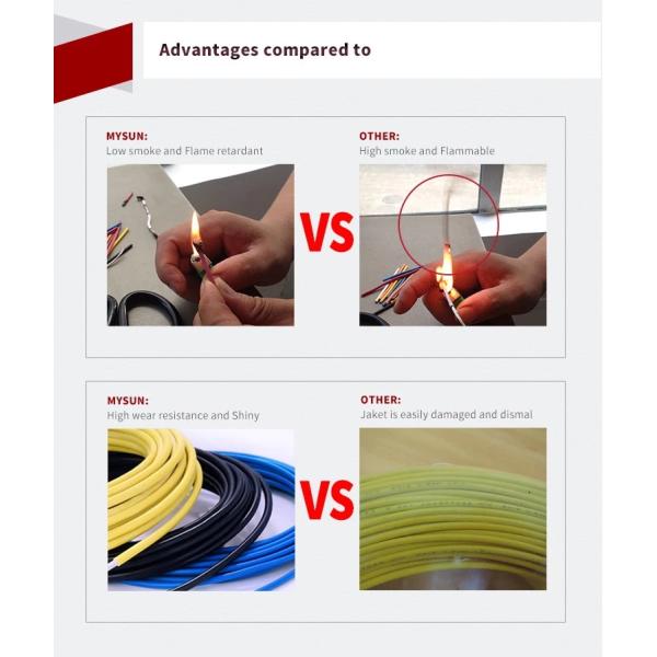 200C Rated Temperature Ultra Soft EV Silicone Battery Cable with Tinned Copper Conductor