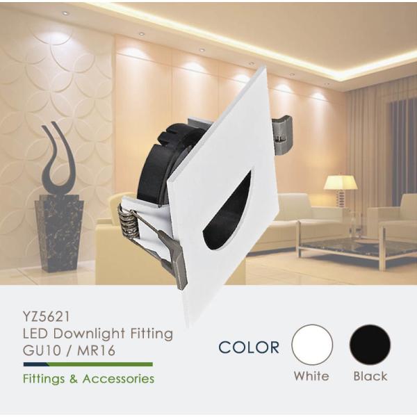Indoor Square Recessed Lighting Mr16 Downlight Housing Touch On / Off Switch