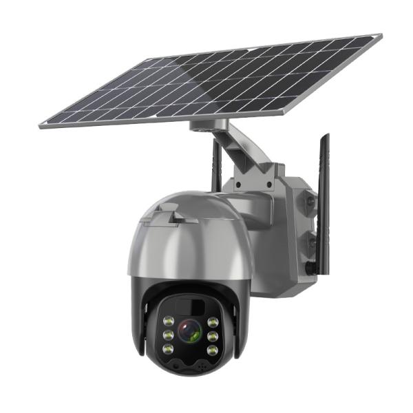 PTZ Solar Powered Wireless Outdoor Waterproof Camera Smart 4G Home Security System