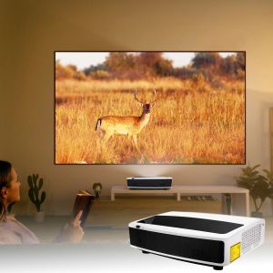 Wholesale 360° Projection Ultra Short Throw Laser Projector UST 5000 Lumens Projector from china suppliers