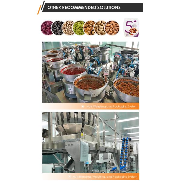 Automatic Electric Multihead Weigher Filler Sealing Machine For Plastic Pouch Packaging Of Dry Fruits Nuts Food High-Accuracy