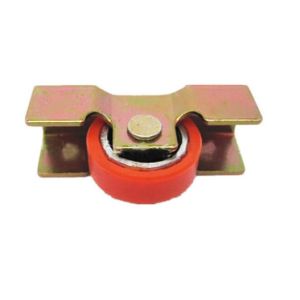 China Galvanized Door And Window Roller Nylon Pulley V Groove Zinc Plated Sliding Window Wheel For Panama on sale