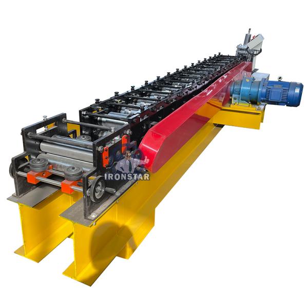 “Perforated Door Shutter Roll Forming Machine with 3-Ton Manual Decoiler & Hydraulic Automatic Slat Production”