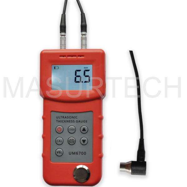 UM6700 Digital Portable Ultrasonic Thickness Gauge Meter Tester 1.0-280mm,0.05
