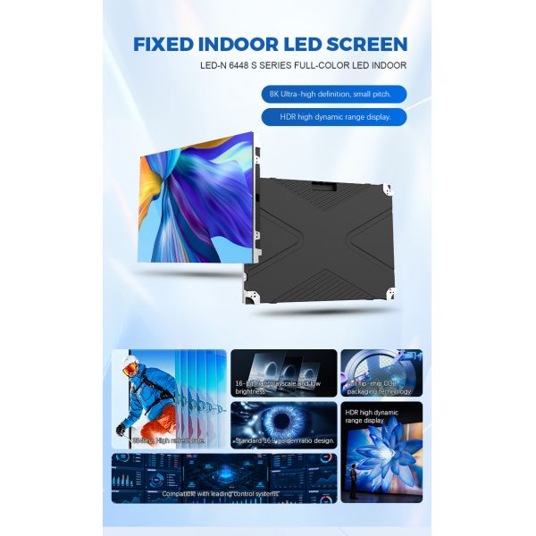 Customized High Brightness Background Screen LED Wall Indoor Advertising LED Wall Screen
